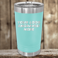 SAMPLE - 16 oz Pint Tumbler - Price Includes Engraved Logo Sample and Volume Setup Fee
