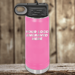 Kodiak Coolers’ pink stainless steel water bottle features your custom company logo engraved on the side—ideal as a realtor closing gift for clients or to pair with branded mugs.