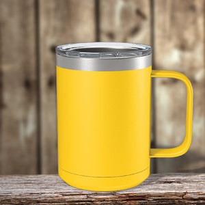 A Custom Coffee Mug 15 oz with your Logo or Design Engraved - Special New Years Sale Bulk Pricing - LIMITED TIME from Kodiak Coolers