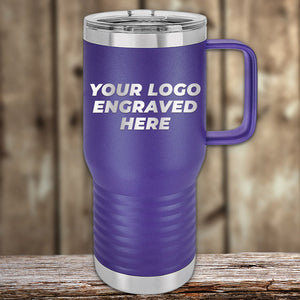 The Kodiak Coolers Engraved Custom Logo Drinkware features single side engraving, a clear lid, and purple insulation—ideal for unique business promotional gifts. Bulk tiered pricing available.