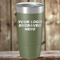 A Kodiak Coolers Custom Tumbler 20 oz with your Logo or Design Engraved - Special Bulk Wholesale Pricing.