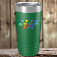 A Kodiak Coolers custom tumbler with your business logo printed on it.