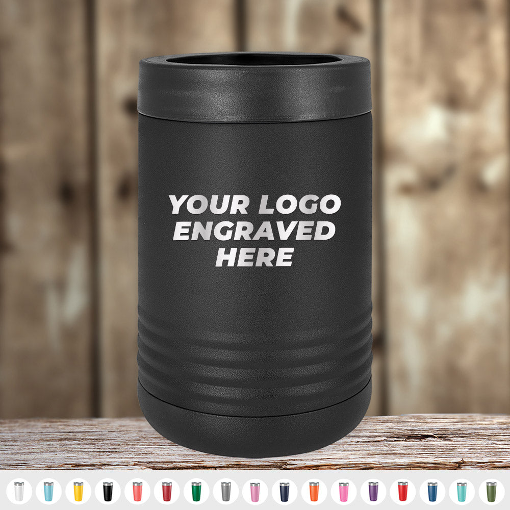 Custom Standard Can Holder with your Logo or Design Engraved - Special Black Friday Sale Volume Pricing - LIMITED TIME, by Kodiak Coolers, featuring vacuum-sealed insulation technology.