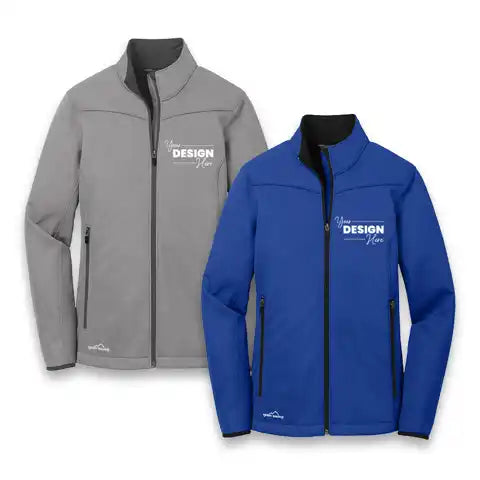 Custom embroidered soft sales shell jackets online