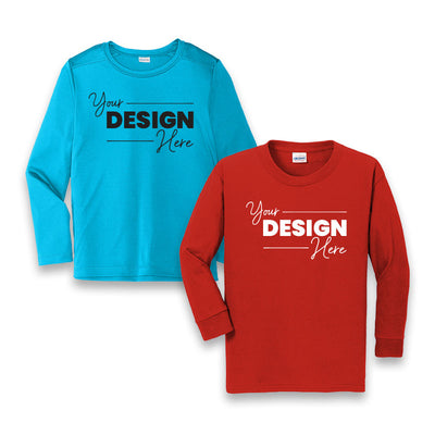 Custom Kid's Long Sleeve Shirts