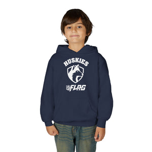 Youth Huskies Flag Football - Unisex Heavy Blend™ Hooded Sweatshirt Volume | Suamico, WI