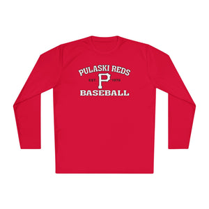 Pulaski Reds Baseball Est. 1978 - Unisex Lightweight Long Sleeve Tee - Dri Fit Style Volume