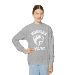 Youth Huskies Flag Football - Unisex Heavy Blend™ Crewneck Sweatshirt Volume | Suamico, WI