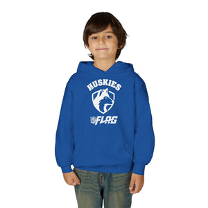 Youth Huskies Flag Football - Unisex Heavy Blend™ Hooded Sweatshirt Volume | Suamico, WI