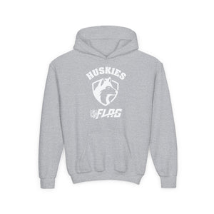 Youth Huskies Flag Football - Unisex Heavy Blend™ Hooded Sweatshirt Volume | Suamico, WI