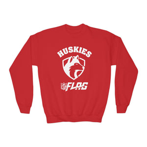 Youth Huskies Flag Football - Unisex Heavy Blend™ Crewneck Sweatshirt Volume | Suamico, WI