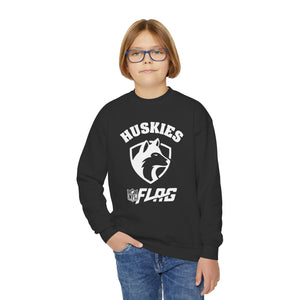 Youth Huskies Flag Football - Unisex Heavy Blend™ Crewneck Sweatshirt Volume | Suamico, WI