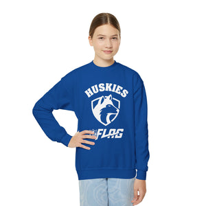 Youth Huskies Flag Football - Unisex Heavy Blend™ Crewneck Sweatshirt Volume | Suamico, WI