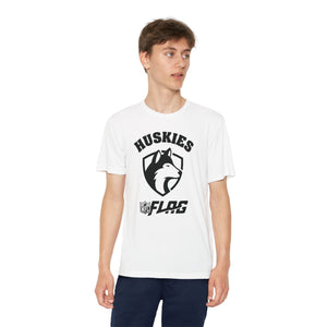 Youth Huskies Flag Football - Moisture Wicking Dri Fit Style Performance Tee Volume | Suamico, WI