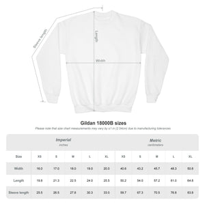 Youth Huskies Flag Football - Unisex Heavy Blend™ Crewneck Sweatshirt Volume | Suamico, WI