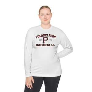 Pulaski Reds Baseball Est. 1978 - Unisex Lightweight Long Sleeve Tee - Dri Fit Style Volume