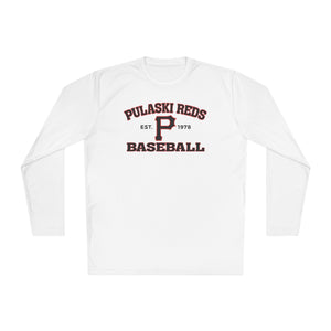 Pulaski Reds Baseball Est. 1978 - Unisex Lightweight Long Sleeve Tee - Dri Fit Style Volume
