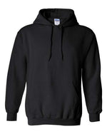 The Gildan Heavy Blend Hoodie by designerapp features a front pocket, drawstring hood, and ribbed trims. Ideal for customization, this premium fleece is perfect for Bode Summer Bootcamp 2026 as a blank canvas for printing.