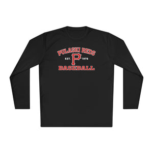 Pulaski Reds Baseball Est. 1978 - Unisex Lightweight Long Sleeve Tee - Dri Fit Style Volume
