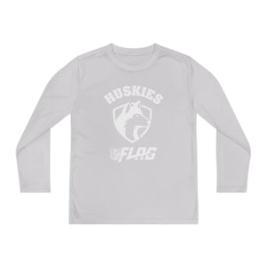 Youth Huskies Flag Football - Unisex Lightweight Long Sleeve Tee - Dri Fit Style Volume | Suamico, WI