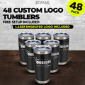 SPECIAL OFFER: Add Additional - 20 oz Tumblers w Logo ($12.99 Each / For 48 Pack!)
