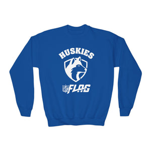 Youth Huskies Flag Football - Unisex Heavy Blend™ Crewneck Sweatshirt Volume | Suamico, WI