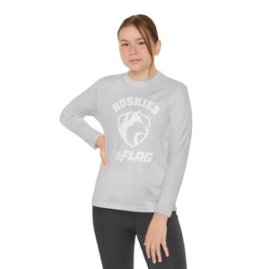 Youth Huskies Flag Football - Unisex Lightweight Long Sleeve Tee - Dri Fit Style Volume | Suamico, WI