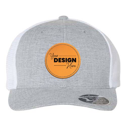Create a Custom Leather Patch Flexfit 110 Trucker Hat with your Logo -  Kodiak Wholesale