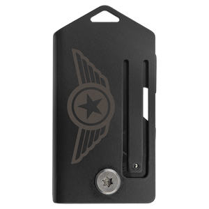 The Custom Laser Engraved Bison River 2" Everyday Carry Knife by Bison River is perfect for corporate gifts or promotional giveaways, featuring a sleek design ideal for laser engraving.