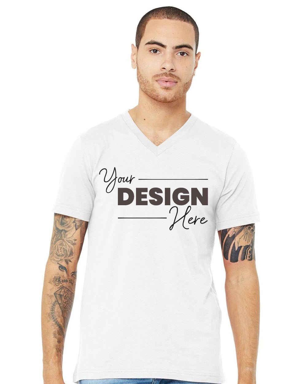 Bella Canvas Unisex Jersey Short Sleeve V-Neck T-Shirt BC3005