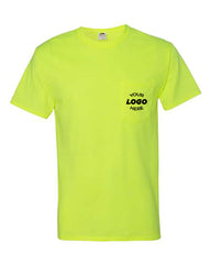 Fruit of the Loom HD Cotton Safety T-Shirt with a Pocket