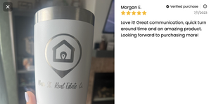 A person is holding up a cup with the Kodiak Wholesale logo on it, indicating their order for Priority Processing - Expedite Your Order for Faster Production (1-3 Day - Production).
