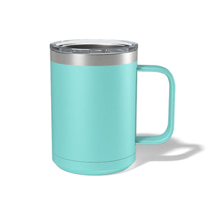 POD - 15 oz Coffee Mug with Built in Handle and Slider Lid - Stainless Steel Vacuum Insulated