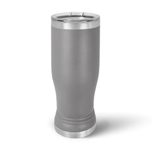 POD - 14 oz Pilsner Glass with Slider Lid - Stainless Steel Vacuum Insulated