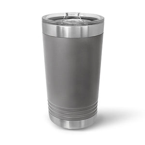 POD - 16 oz Pint Glass with Slider Lid - Stainless Steel Vacuum Insulated
