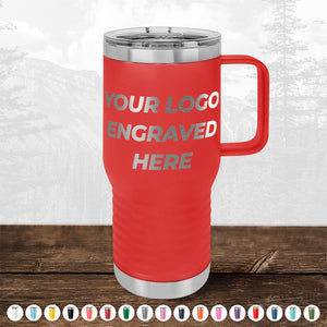 Custom Drinkware Engraved with your Logo or Design - Front Side Logo Included - HUGE LABOR DAY SALE