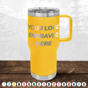 Custom Drinkware Engraved with your Logo or Design - Front Side Logo Included - HUGE LABOR DAY SALE
