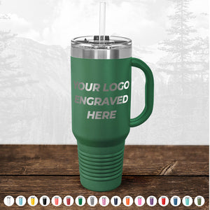 A Kodiak Coolers Custom Travel Tumblers 40 oz with your Logo or Design Engraved - Special Bulk Wholesale Volume Pricing with laser engraving of your logo.