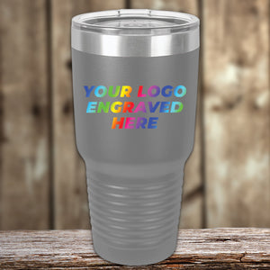 A Kodiak Coolers custom tumbler with your logo engraved on it, perfect as a corporate promotional gift.