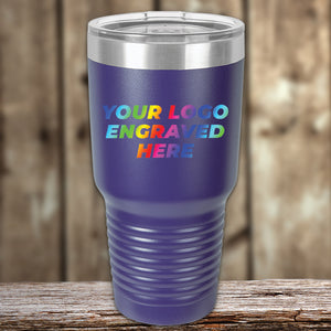A Custom Tumblers - UV Printed with your Logo or Design in Full Color - LIMITED TIME OFFER - $250 Minimal Order, perfect as a corporate promotional gift, with your logo UV printed on it.