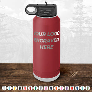 Custom Drinkware Engraved with your Logo or Design - Front Side Logo Included - HUGE LABOR DAY SALE