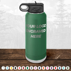 Custom Drinkware Engraved with your Logo or Design - Front Side Logo Included - HUGE LABOR DAY SALE