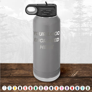Custom Drinkware Engraved with your Logo or Design - Front Side Logo Included - HUGE LABOR DAY SALE