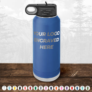 Custom Drinkware Engraved with your Logo or Design - Front Side Logo Included - HUGE LABOR DAY SALE