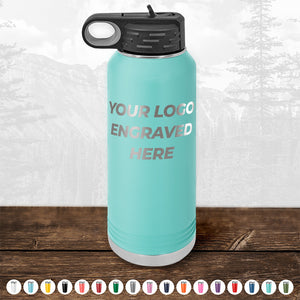 Custom Drinkware Engraved with your Logo or Design - Front Side Logo Included - HUGE LABOR DAY SALE