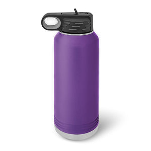 POD - 32 oz Water Bottle with Flip Top Lid - Stainless Steel Vacuum Insulated