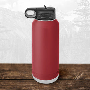 Show your Spartans pride with this Kodiak Coolers 32 oz water bottle featuring a laser-engraved Wisconsin Luxemburg Casco Spartans design, flip top straw, and black lid—ideal for fans on the go.