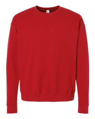 The Tultex Unisex Fleece Crewneck Sweatshirt, made from ringspun cotton/polyester blend, is shown on a white background.