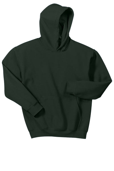 A durable and comfortable Gildan - Youth Heavy Blend Hoodie Sweatshirt 18500B on a white background.