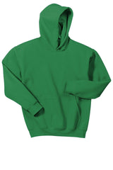 A comfortable Gildan Youth Heavy Blend Hoodie Sweatshirt 18500B available in youth sizes, on a white background.